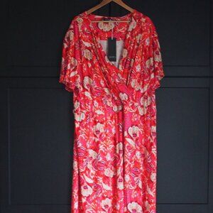 Yesta | NWT Short Sleeve Floral Maxi Dress